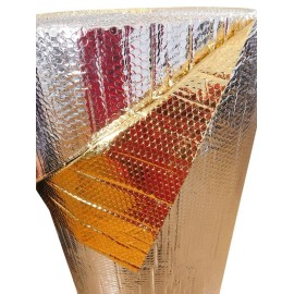 IES REFLECTIVE GOLD SILVER FOIL Double BUBBLE ROLL Insulation 12x5 HEAT RESISTANT