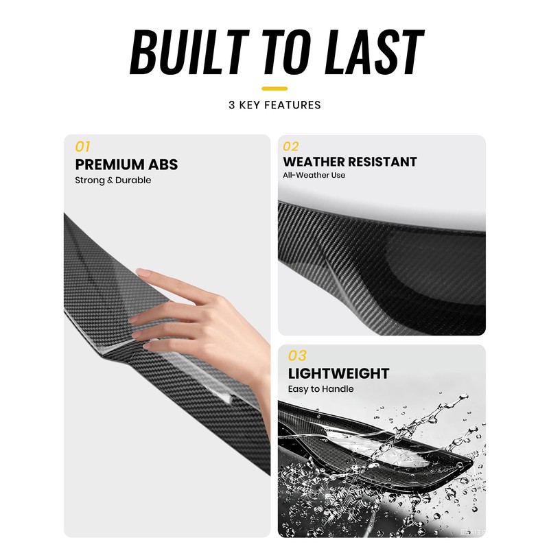 Honda Civic Spoiler for 2022-2026 11th Gen Sedan(Glossy Carbon Fiber)
