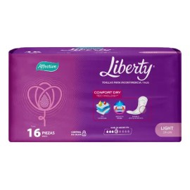 Toallas Para Incontinencia Femenina Liberty Light
