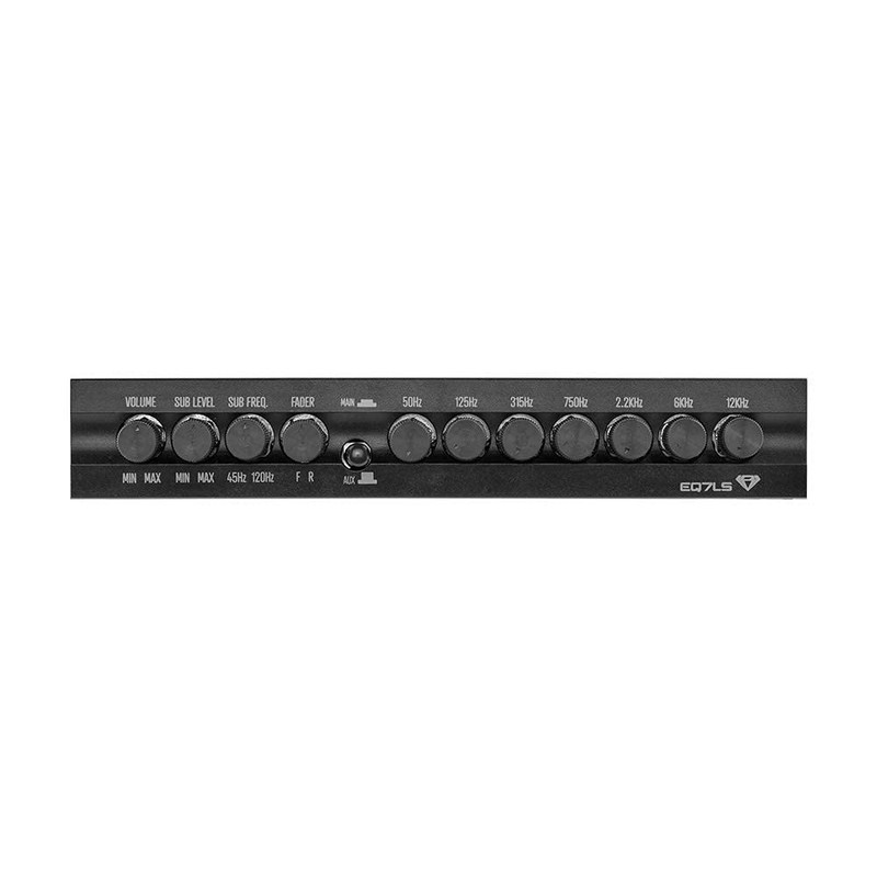 Black Diamond EQ7LS 7-Band Stereo Equalizer/Crossover Pre Amp Equalizer Car