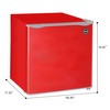 ARCTIC CHEF RFR160-Red Red mini Fridge with Silver Trim-1.6 Cubic
