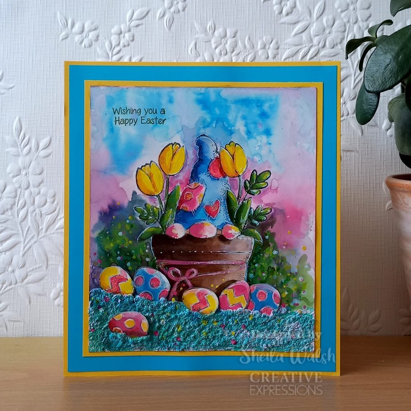 Woodware Francoise Collection-Flower Pot Gnome-Clear Stamp, A6