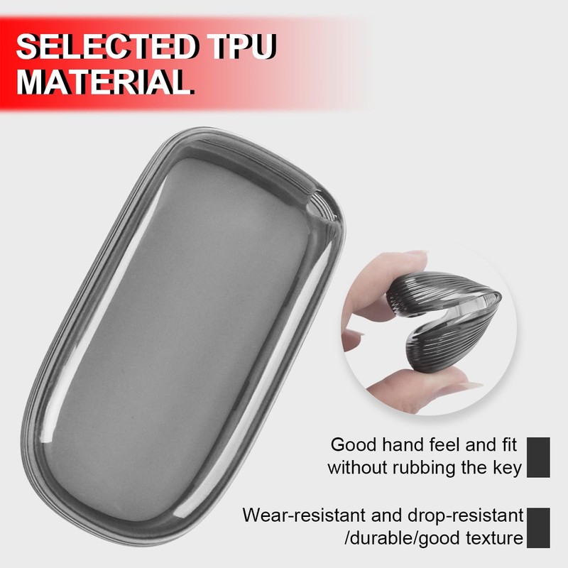 Funda transparente para llave de coche, compatible con Jeep Cherokee