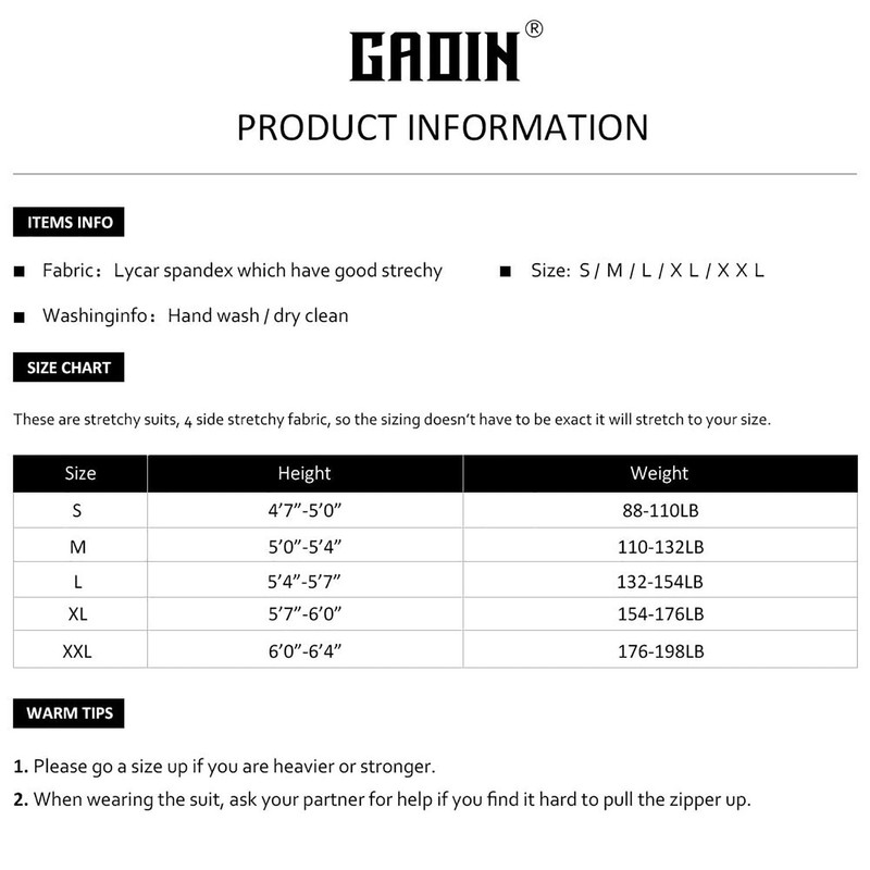 Gaoin - Disfraces de cuerpo completo de elastano Zentai Body