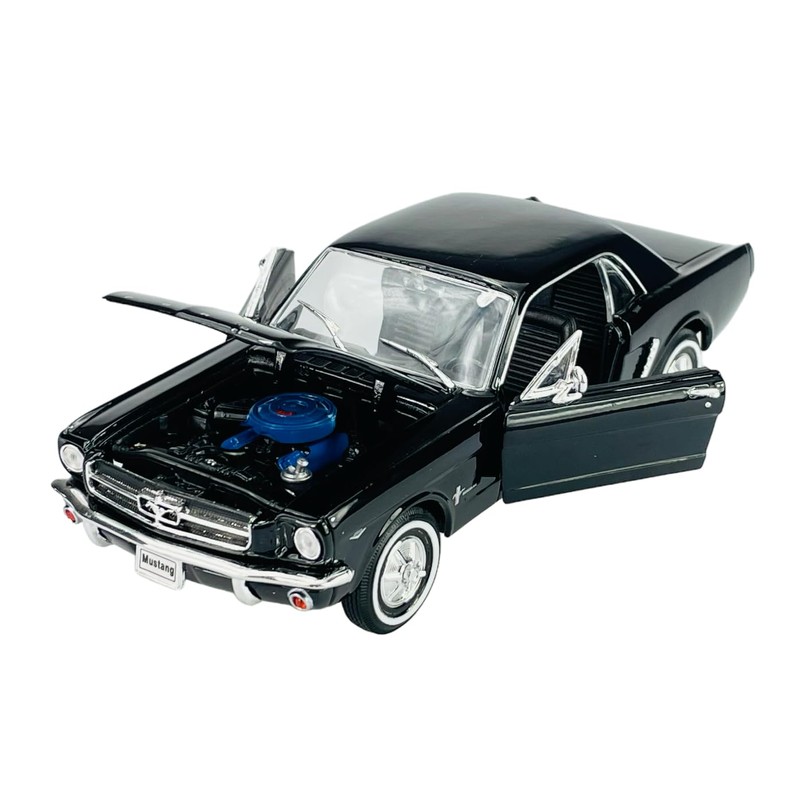 Welly Ford Mustang Coupe 1/2 Black 1964 1/24 Metal Model