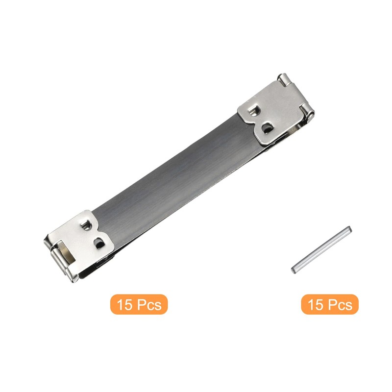 sourcing map Metal Internal Flex Frames, 15Pcs 85mm/3.35" Long Lock