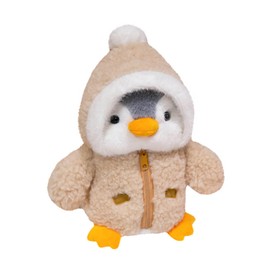 Zonoori 25 cm Penguin Cuddly Toy, Brown Penguin Stuffed Toy