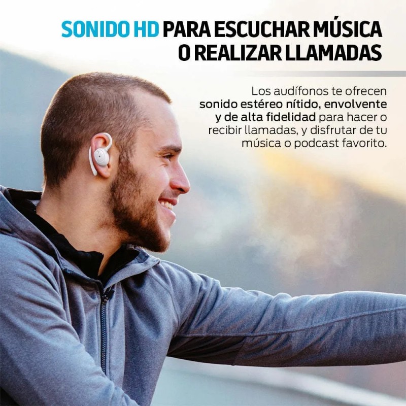Audfonos Inalmbricos Sport In-Ear Bluetooth 5.1 Ejercicio IPX4 Base de