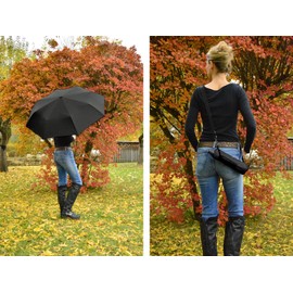 iX-brella Super Mini Pocket Umbrella with Large Roof 94 cm Camouflage, Black, Pocket umbrella XXL