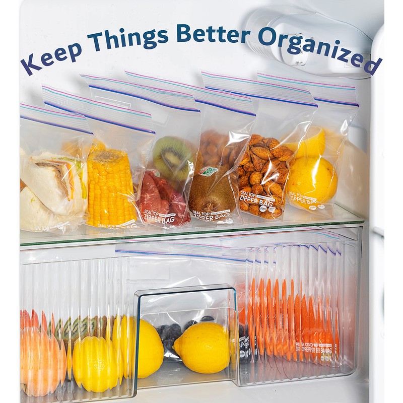 2 Pack 50 Count 2 Gallon Double Zipper Food Storage