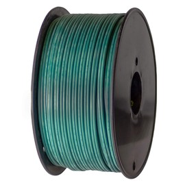 Holiday Lighting Outlet Green SPT-2 Commercial-Grade Bulk Blank Wire | 18 AWG 10 Amps | 250-Foot Spool Green Zip Wire