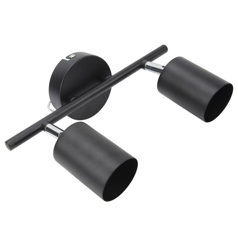 LED Track Light Kit 2 Heads 10.8in Track 90 Degrees