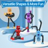 Robot Toys (4 Pack), Telescopic Suction Cup Robots Autism Pop