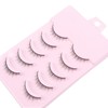 5Pcs Black False Eyelashes 8mm Short Fake Mink Lashes Enlarge