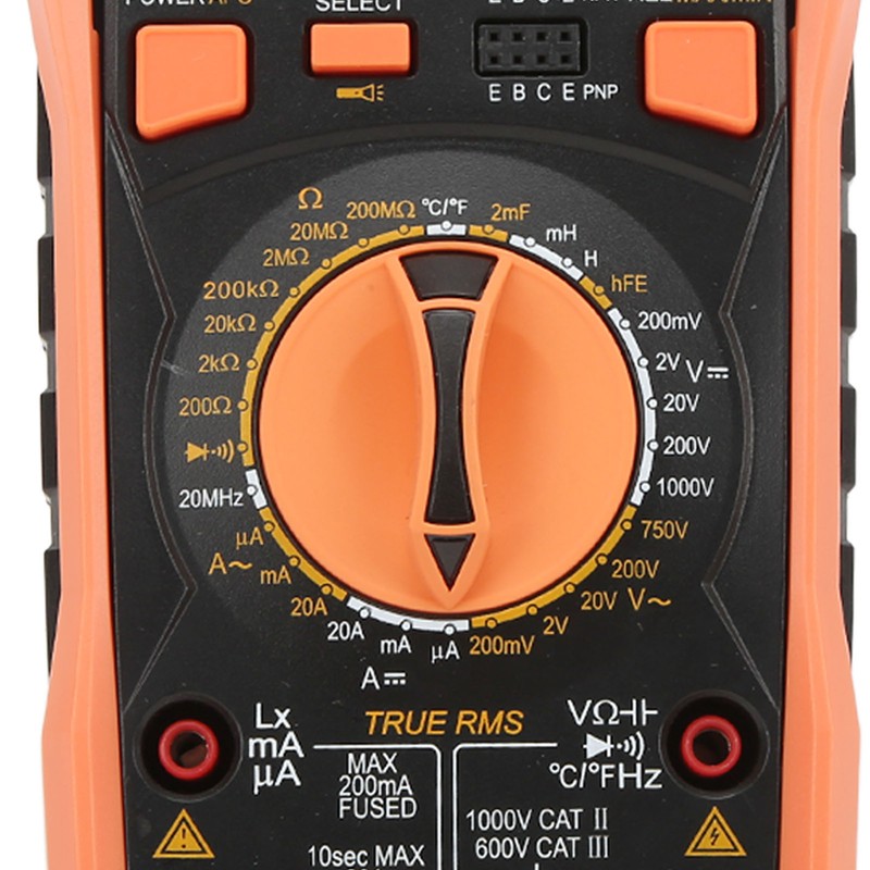 9808+ High Accuracy Digital Multimeter Multifunctional Electrical Tester Measuring AC