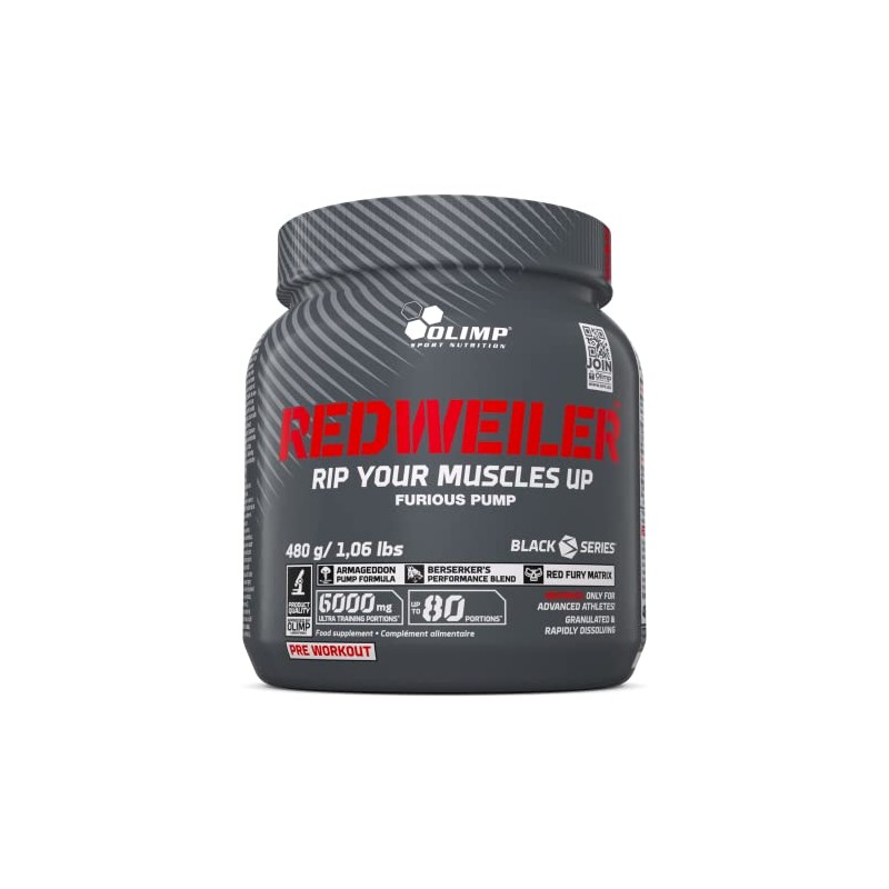 Olimp Sport Nutrition Redweiler 80 Servings Red Punch, 480 g