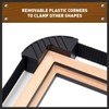 HORUSDY 4-Piece Band Clamp, Woodworking Frame Clamp Strap Holder for