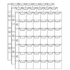 lehom Plastic Coin Pocket Pages 42 Grids Coin Collection Supplies