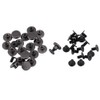20 Sets of Book Screws, Screw Rivets for Leather, Brass