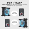Computer Fan 140mm, Quiet Cooling Fan with Adjustable Speed, AC