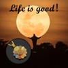 Sunflower Colorful Petal Smiley Face Necklace Rotatable Hip Hop Pendant