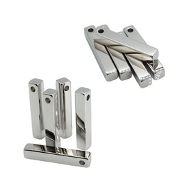 Rectangle Bar Engraving Blanks Stainless Steel Engraving Blank 10 Pack