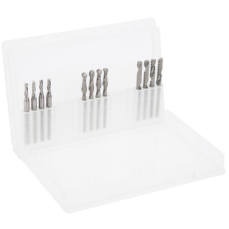 12pcs Woodworking File Burr 3.175 x 17mm/ 2 x 8mm