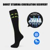 Cheeroyal (2 Pairs) Compression Socks for Men and Women Flight