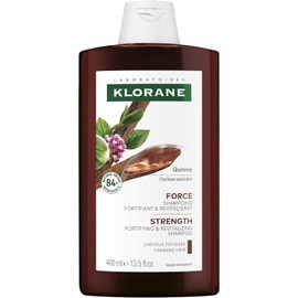Klorane Shampoo with Quinine and B Vitamins for Thinning Hair, Support Thicker, Stronger, Healthier Hair, Men & Women, 13.5 oz.