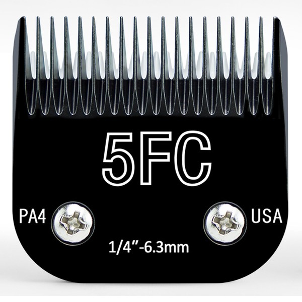 Detachable Steel Pet Dog Clipper Blades,Size-5FC,Compatible with Andis Cut Length