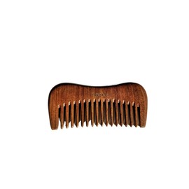 Resèt 100% Natural Handmade Sandalwood Comb | Soft Wide Tooth Wooden Comb for Wet and Dry Hair | Eco-Friendly Anti-Static Wooden Massage Comb | Wooden Hair Detangler for Men and Women