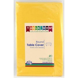 388225 Yellow Round Tablecover P1