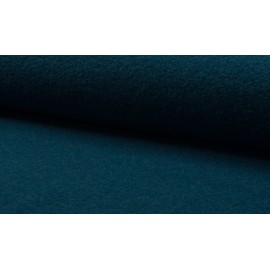 Luxury 100% Boiled Wool Fabric Material – Petrol, Sample 10cmx10cm