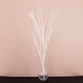 Balsa Circle 6 pcs White 46-inch Extra Long Decorative Birch Tree Branches Vase Fillers Rustic Dried Twigs Sticks Party Wedding Bouquets Centerpieces Supplies