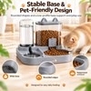 2-in-1 Gravity Pet Feeder and Water Dispenser Bowl for Cats