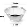 Fine Mesh Strainer for Kitchen, 4 Quart Stainless Steel Colander