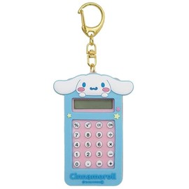 [UNIQUE] Keychain Sanrio Characters Mini Calculator Key Chain SR-0094CR Cinnamoroll H 2.8 x W 2.0 x D 0.6 inches (7.2 x 5.2 x 1.5 cm), Cinnamoroll