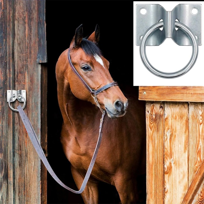 GAITWIN Cross Tie Ring for Horses, Block Tie Hitching Ring