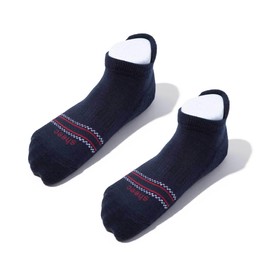 SHEEC Men's Merino Wool Athletic Ankle No-Show Socks with Blister Protection Tab for sports and stay warm, Cushion & Arch Support, High-Performance Socks - XLarge/Dark Navy - 2 Pairs