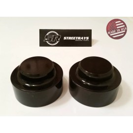 StreetRays [SR] FOR 09-23 RAM 1500 4X4 2X4 1.5" REAR LIFT LEVELING KIT SPACERS (BLACK)