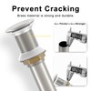 Cpbnorm Bathroom Sink Drain with Pop Up Drain Stopper Vanity