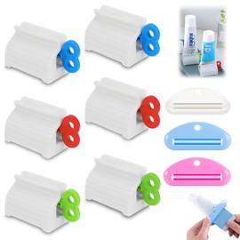 DGN Pack of 9 toothpaste squeezer, toothpaste dispenser, toothpaste squeezer, tube squeezer, tube squeezer for all tubes, rolling toothpaste squeezer for toothpaste, hand cream or mustard
