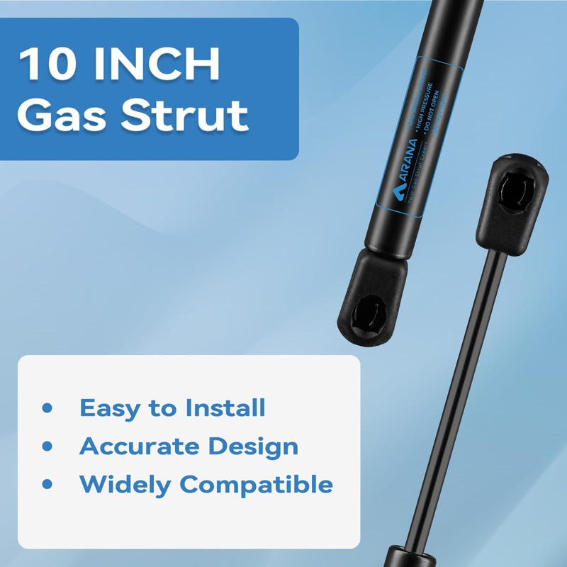 ARANA 10" 35Lb Gas Struts Spring Shocks 10 inch lift