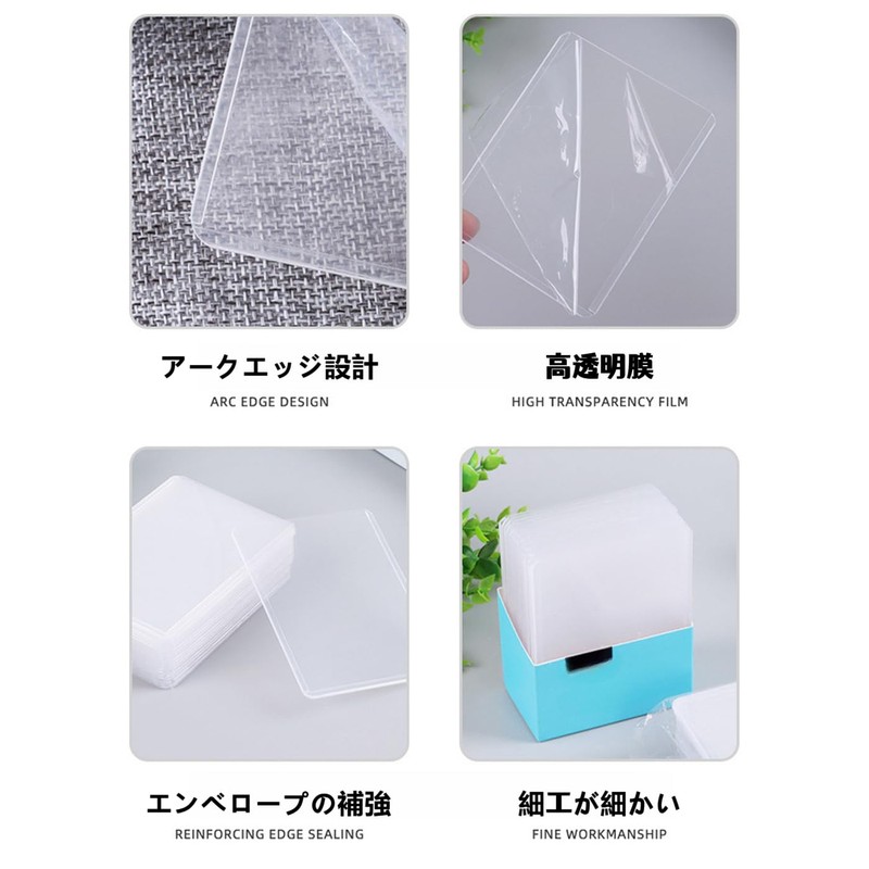 Ginhkok Hard Card Case, Horizontal, Set of 30, Double-Sided Protection,