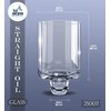 Ner Mitzvah Chanukah Menorah Oil Glass Cups - Glass Oil