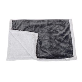 Danish Design Essentials Fur Dog Blanket Charcoal 75x100cm – Reversible Soft & Machine Washable Blanket for Dogs
