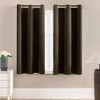 XTMYI Dark Brown Curtains for Living Room,Short Blackout Waterproof Shower