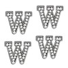sourcing map 10 Pcs Iron on Letter Patches, Letter W