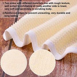Paquete de 3 paños exfoliantes para la cara y el cuerpo, toallas, tela de baño, exfoliante, toalla de baño suave, toalla de masaje para mujeres y homb