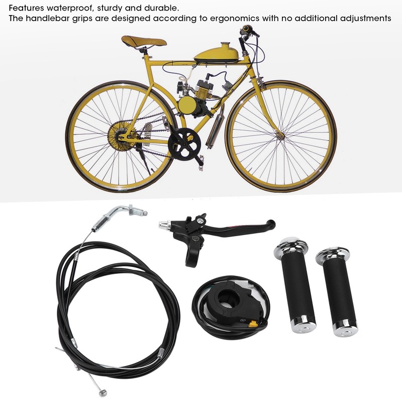 Throttle Clutch Handle Kit Waterproof Ergonomic Replacement for 49cc 60cc
